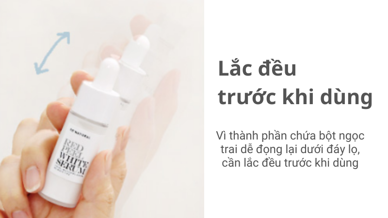 Red Peel White Serum Mini lưu ý sử dụng